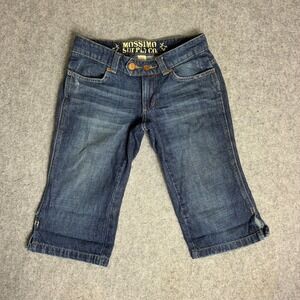 Mossimo Supply Womens Size 1 28x14 Dark Wash Denim Capri Jeans Mid Rise Cotton